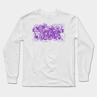 Tara - an Aussie Tangled Name in Purple Long Sleeve T-Shirt